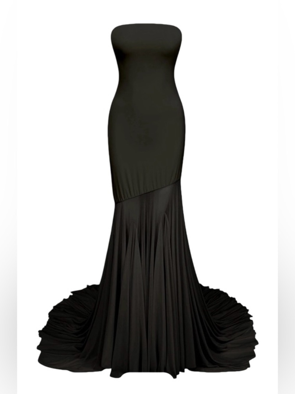 Miss Rosier NWT Josiane Off Shoulder Sheer Tulle Maxi Dress Size Large
